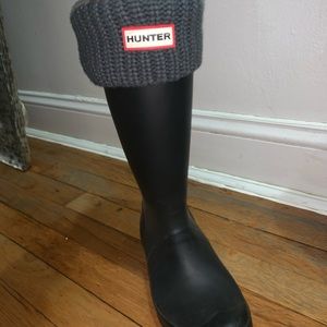 Hunter boots WITH SOCKS INCLUDED